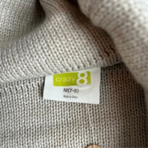 Crazy 8 Leopard Print Cowl Neck Sweater Dress Black Tights Animal Print M (7/8) - Picture 3 of 7